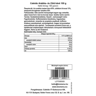 Caleido Arabica a Zelená Instant Káva 100 g obrázok produktu