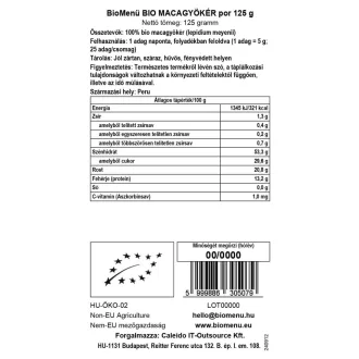 BioMenü bio Maca prášok 125 g obrázok produktu
