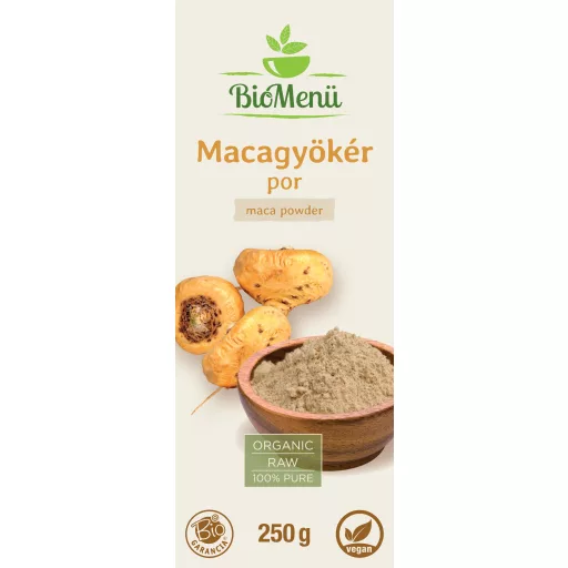 BioMenü bio Maca prášok 250 g štítok