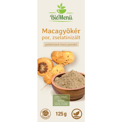 BioMenü bio Maca gelatinizovaná prášok 125 g štítok