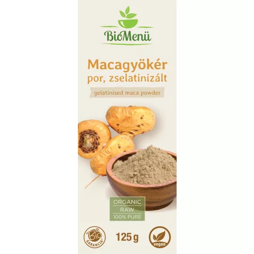 BioMenü bio Maca gelatinizovaná prášok 125 g štítok