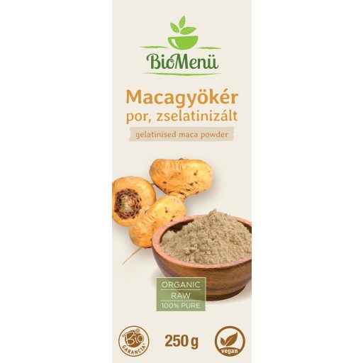 BioMenü bio Maca gelatinizovaná prášok 250 g štítok