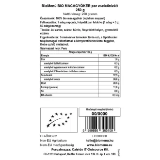 BioMenü bio Maca gelatinizovaná prášok 250 g obrázok produktu