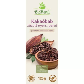 BioMenü bio Kakaové Bôby Drvené Surové z Peru 125 g obrázok produktu