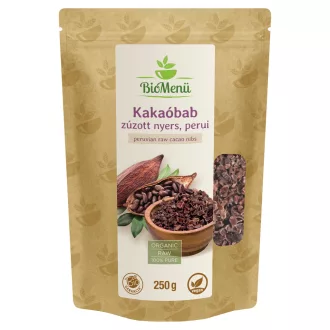 BioMenü bio Kakaové Bôby Drvené Surové z Peru 250 g obrázok produktu