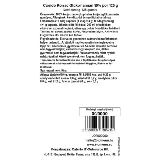 Caleido Konjac Glukomanán 90% prášok 125 g obrázok produktu