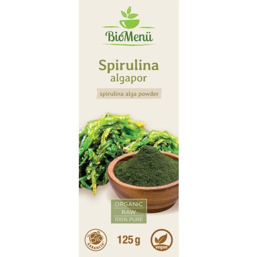 BioMenü bio Spirulina prášok 125 g štítok