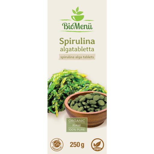 BioMenü bio Spirulina tabletky 250 g štítok