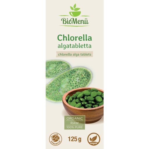BioMenü bio Chlorella tabletky 125 g štítok
