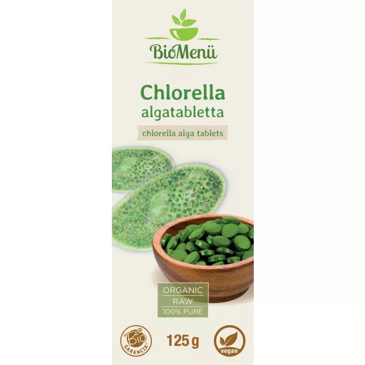 BioMenü bio Chlorella tabletky 125 g štítok