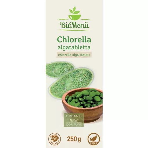 BioMenü bio Chlorella tabletky 250 g štítok