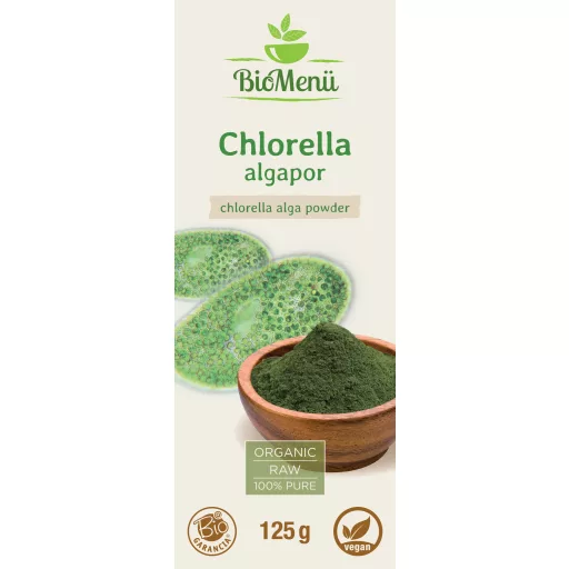 BioMenü bio Chlorella prášok 125 g štítok