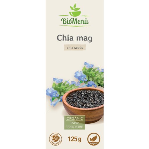 BioMenü bio Chia semienka 125 g štítok