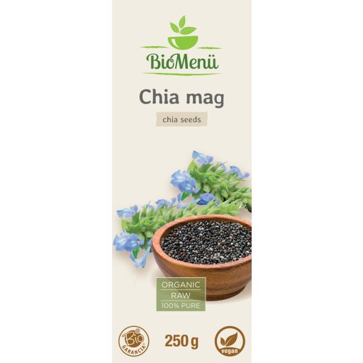 BioMenü bio Chia semienka 250 g štítok