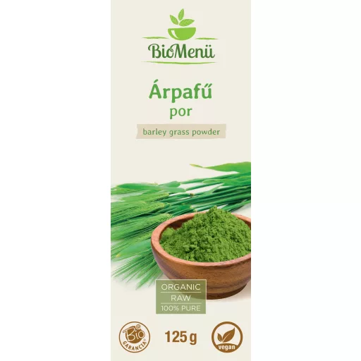 BioMenü bio Jačmenná Tráva prášok 125 g štítok