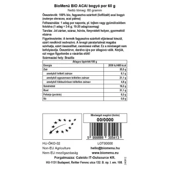 BioMenü bio Acai Bobule prášok 60 g obrázok produktu