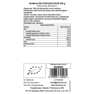 BioMenü bio Kokosový Cukor 500 g obrázok produktu