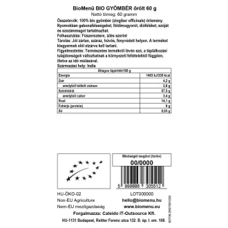 BioMenü Bio ĎUMBIER mletý 60 g obrázok produktu