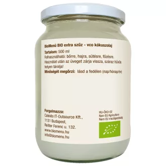 BioMenü bio Kokosový olej extra panenský VCO 500 ml obrázok produktu