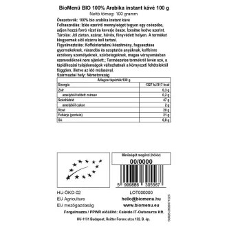 BioMenü bio 100% Arabica Instantná Káva 100 g obrázok produktu
