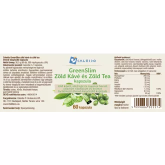 Caleido GreenSlim Zelená Káva a Zelené Čaj kapsuly 60 ks obrázok produktu