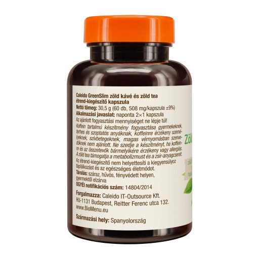 Caleido GreenSlim Zelená Káva a Zelené Čaj kapsuly 60 ks
