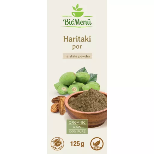 BioMenü Bio Haritaki prášok 125 g štítok