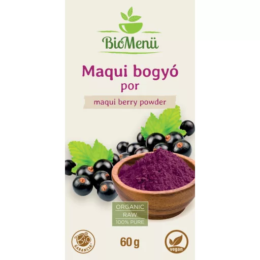 BioMenü bio Maqui Bobule prášok 60 g štítok