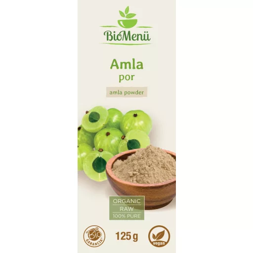 BioMenü bio Amla prášok 125 g štítok