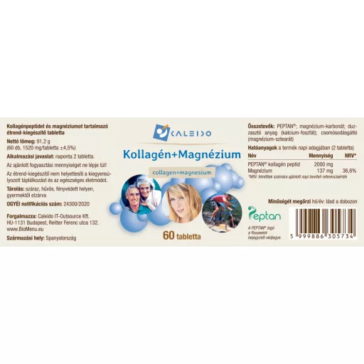 Caleido Kolagén + Horčík tabletky 60 ks štítok