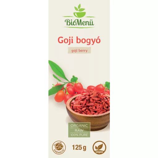 BioMenü bio Goji Bobule sušené 125 g štítok