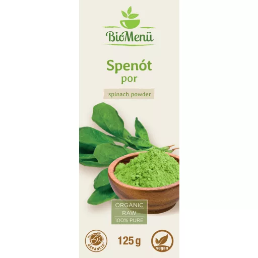 BioMenü bio Špenátový prášok 125 g BLÍZKO DÁTUMU EXPIRÁCIE