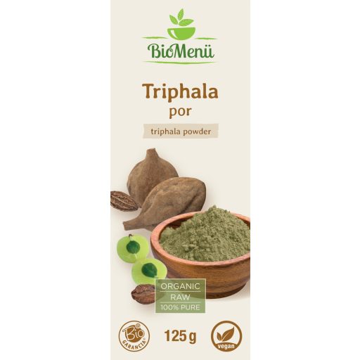 BioMenü bio Triphala prášok 125 g štítok