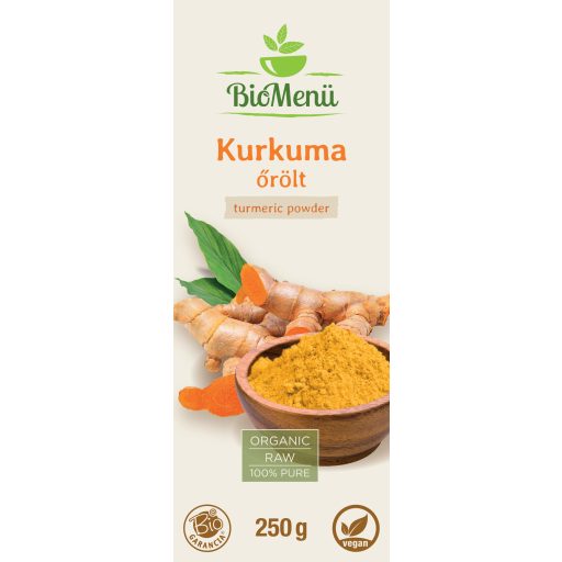 BioMenü bio Kurkuma mletá 250 g štítok
