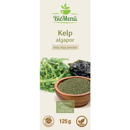 BioMenü bio Kelp Morské Riasy prášok 125 g štítok