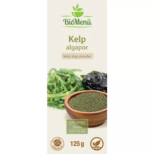 BioMenü bio Kelp Morské Riasy prášok 125 g štítok