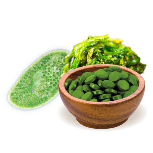 BioMenü bio Chlorella a Spirulina tabletky 125 g suroviny