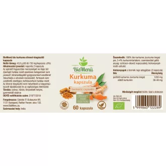 BioMenü bio Kurkuma kapsuly 60 ks obrázok produktu