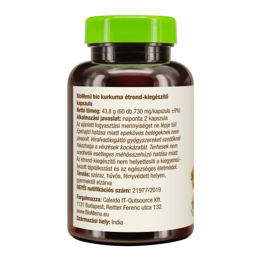 BioMenü bio Kurkuma kapsuly 60 ks