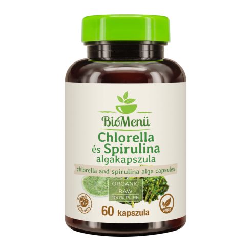 BioMenü bio Chlorella a Spirulina kapsuly 60 ks