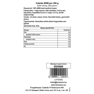 Caleido MSM prášok 250 g obrázok produktu