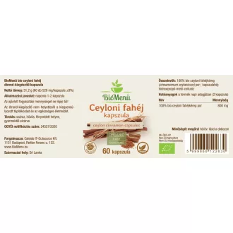 BioMenü bio Cejlónska Škorica kapsuly 60 ks obrázok produktu