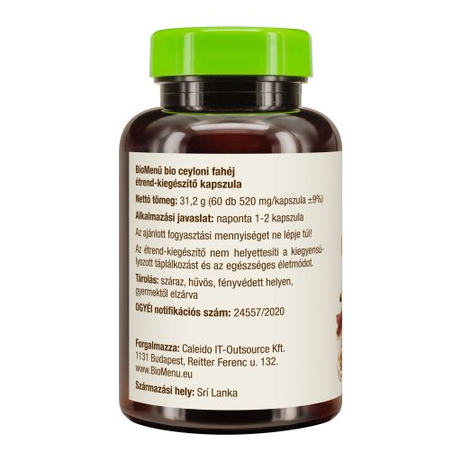 BioMenü bio Cejlónska Škorica kapsuly 60 ks