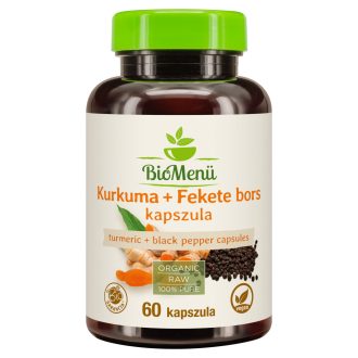 BioMenü bio Kurkuma + Čierne Korenie kapsuly 60 ks obrázok produktu