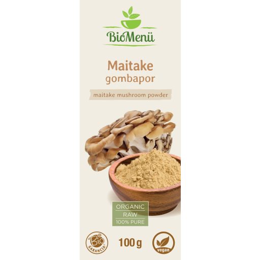 BioMenü Bio Maitake Hubový prášok 100 g štítok