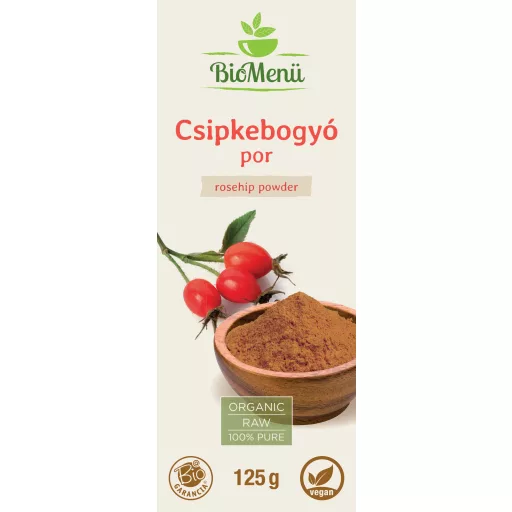 BioMenü bio Šípkový prášok 125 g štítok