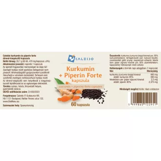 Caleido Kurkumín + Piperín Forte kapsuly 60 ks obrázok produktu