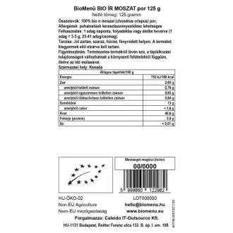BioMenü bio Írska Morská Riasa prášok 125 g obrázok produktu