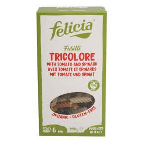   Felicia Bio Ryža Fusilli Trikolóra bezlepkové cestoviny 250 g