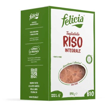   Felicia bio Hnedá Ryža Tagliatelle bezlepkové cestoviny 250 g